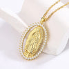 Virgin Mary Statue Pendant Necklace