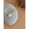 Fashion Natural Shell Stone Cubic Zircon Chic Pendant Necklace