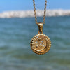 Star Disc Pendant Necklace