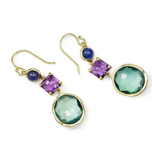 Amethyst Birthstone Women Earring