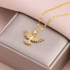 Vintage Phoenix Pendant Necklace