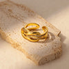 Fashion Zircon Infinity Symbol Ring