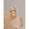 Elegant Imitation Pearls Drop Zirconia Earring