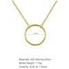 Round Circle Necklace