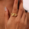 Abstract Artistic Irregular Designer Ring