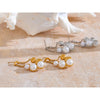 Elegant Imitation Pearls Geometric Chain Earring