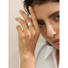 Personalisierter Temperament-Statement-Ring in zwei Farben