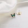 Vintage Green Ladies Butterfly Party Stud Earring