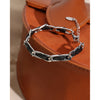 Trendy Leather Chain Bracelet