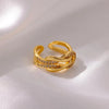 Fashion Zircon Infinity Symbol Ring