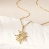 Whirlpool Sun Pendant Necklace