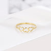 Three Hearts Wedding Ring