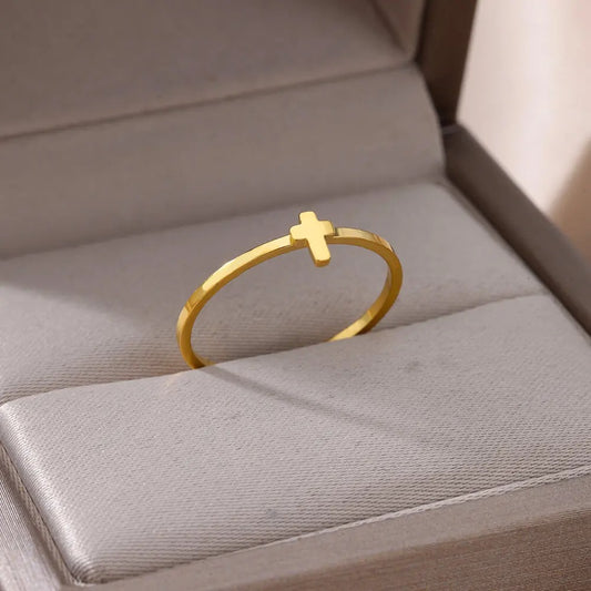 Simple Fashion Cross Ring