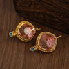 Beautiful Square Zircon Hook Earring