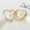 Romantic Love Heart Stud Earring