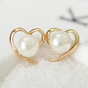 Romantic Love Heart Stud Earring