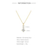 Zircon Prata Pendant Necklace