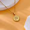 Star Disc Pendant Necklace