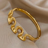 Gold Fashion Wave Bracelet