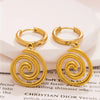 Fine Polish Vortex Pendant Earring