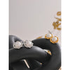 Fashion Simulated Pearl Round Flower Stud Earring