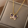 Aesthetic Zircon Butterfly Pendant Necklace