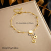 Circular Time Scale Golden Anklet