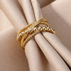 Twist Bead Shape Ring