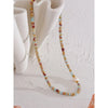 Trendy Natural Stone Freshwater Pearl Collar Necklace