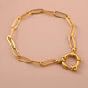 Waved Cross Chain Fashionable Bracelet