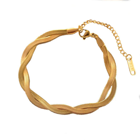 Snake Chain Weave Twist Bracelet