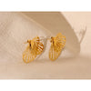 Kreative 18 Karat Gold Schmetterling Chic Fashion Ohrstecker