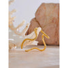 Wave Twisted Cuff Open Gold Bracelet