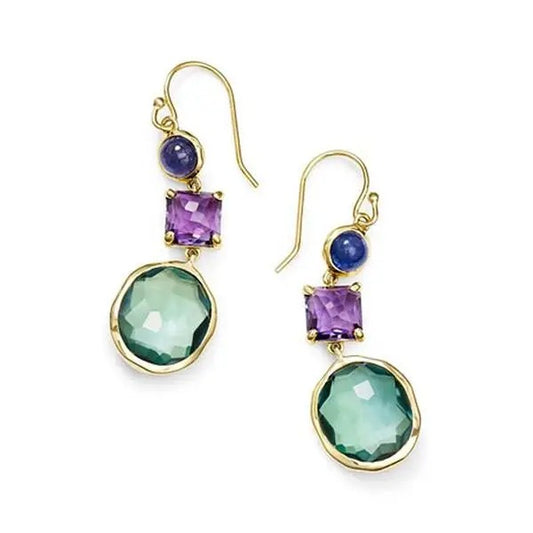 Amethyst Birthstone Women Earring