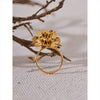 Verstellbarer Ring mit stereoskopischer Blume