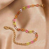 Bohemia Colorful Enamel Twisted Chain Bracelet