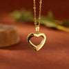 Shiny Heart Pendant Necklace