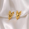 Elegant Minimalist Twisted Heart Earring