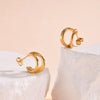 Open Triple Hoop Earring