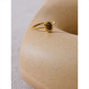 Bague fine ovale en pierre naturelle tendance