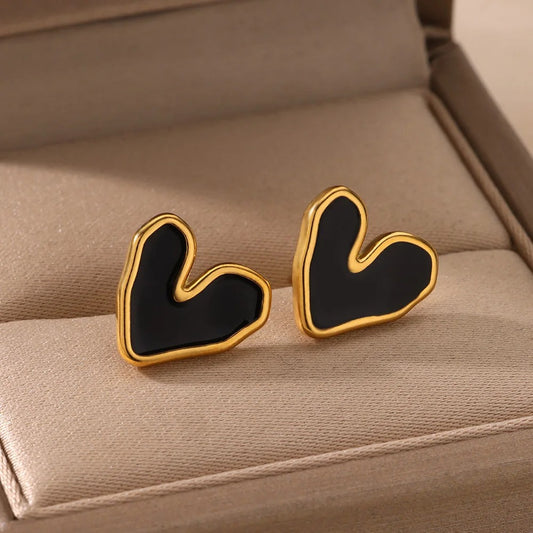 Minimalist Heart Shape Stud Earring