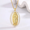 Virgin Mary Statue Pendant Necklace