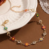 Kinitial Daisy Flower Anklet