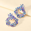 Elegant Colorful Rhinestone Big Earring