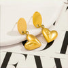 Elegant Heart Pendant Earring