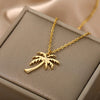 Dainty Coconut Tree Necklace