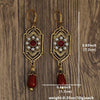 Boho Ethnic Geometric Water Drop Stone Earring