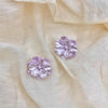 Acrylic Camellia Girl Stud Earring