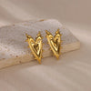 Elegant Minimalist Twisted Heart Earring