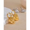 Smooth Stereoscopic Heart Love Drop Earring